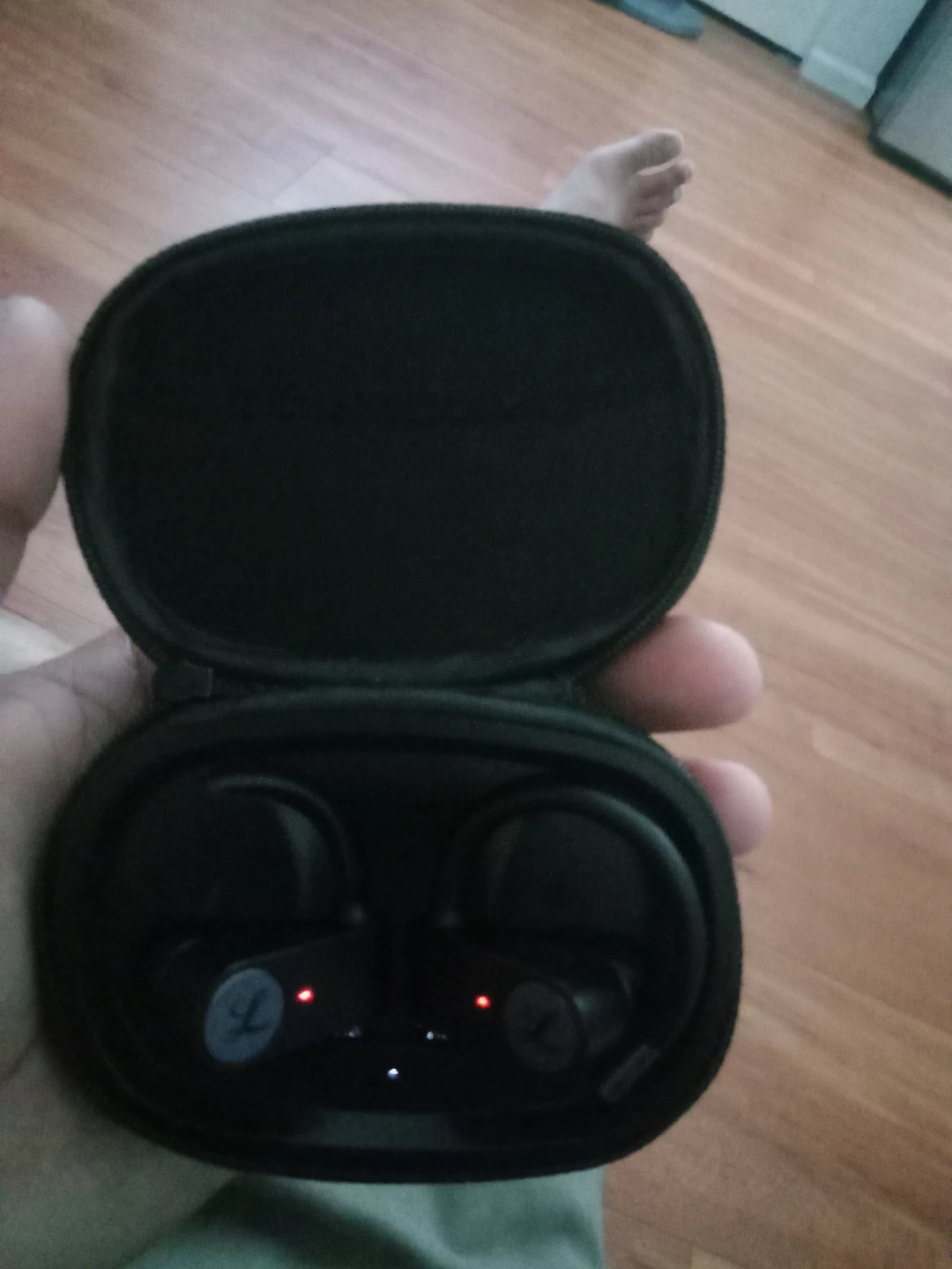 Black True Wireless Earbuds with Charging Case