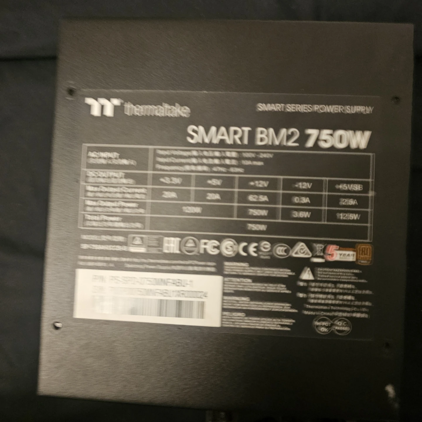 Thermaltake SMART BM2 750W 80 PLUS Bronze Power Supply - photo 3