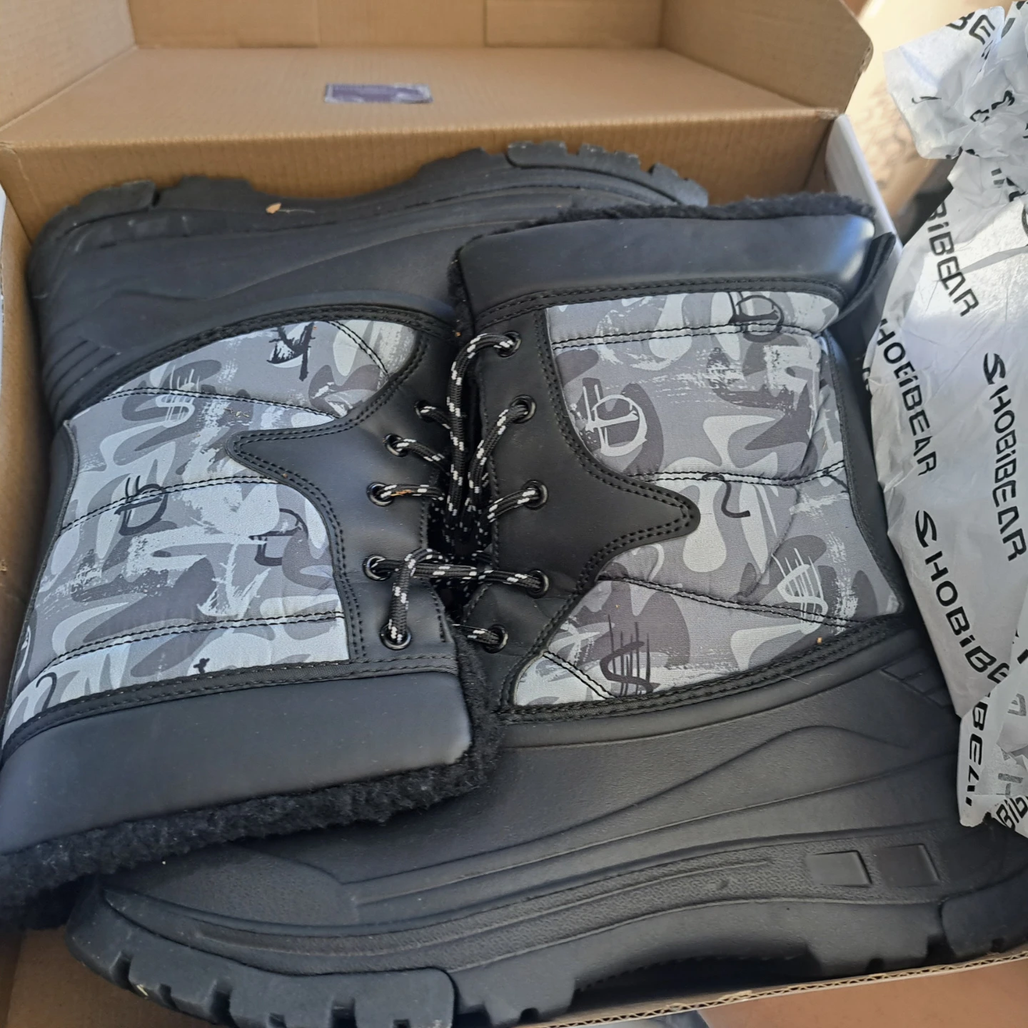 SHOBEBEAR Kids Snow Boots