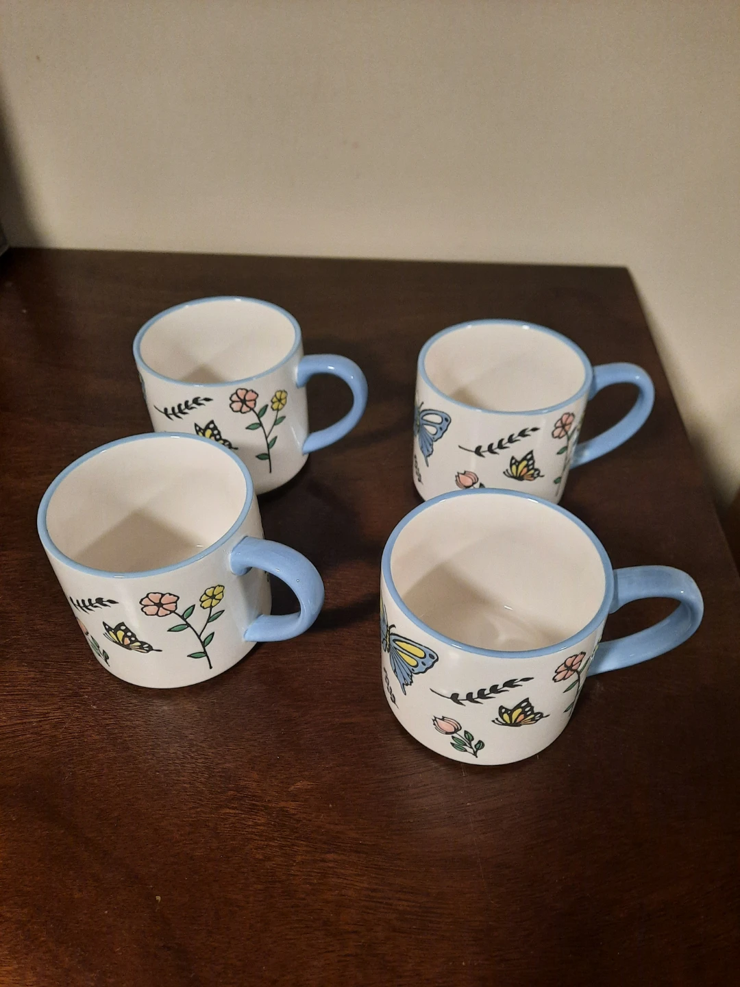 Blue Ceramic Mugs Set of 4 - photo 2
