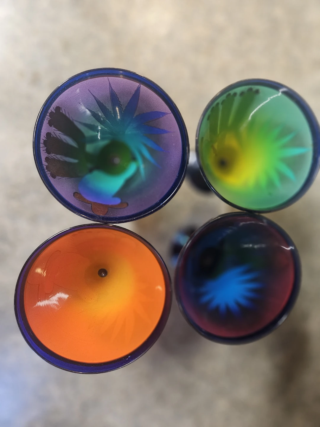 Set of 4 Hand-Margarita Glasses from Mexico - photo 2
