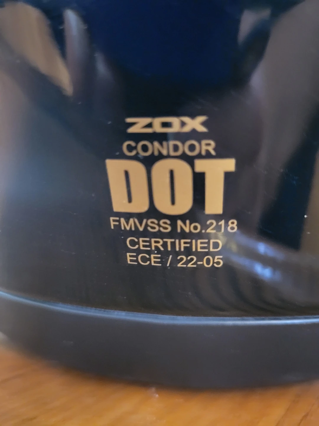 ZOX Condor Motorcycle Helmet - Black - photo 3