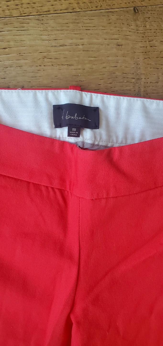 Babaton Red Capri Trousers Size 00 - photo 3