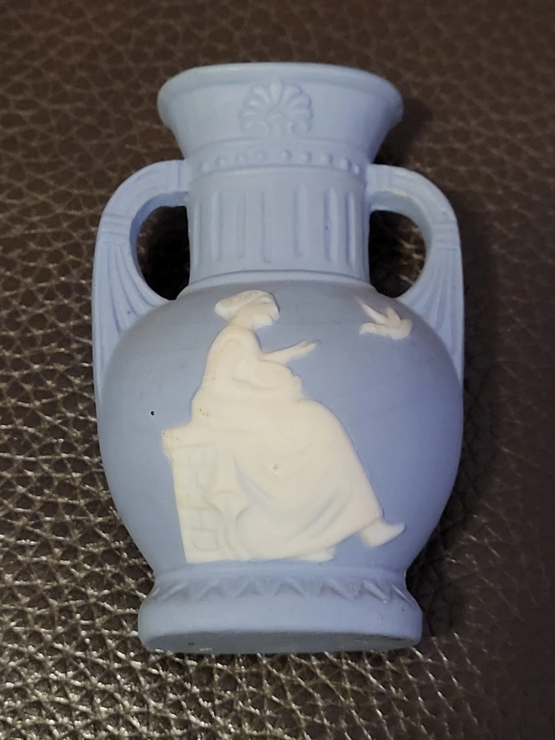 Blue Jasperware Vase