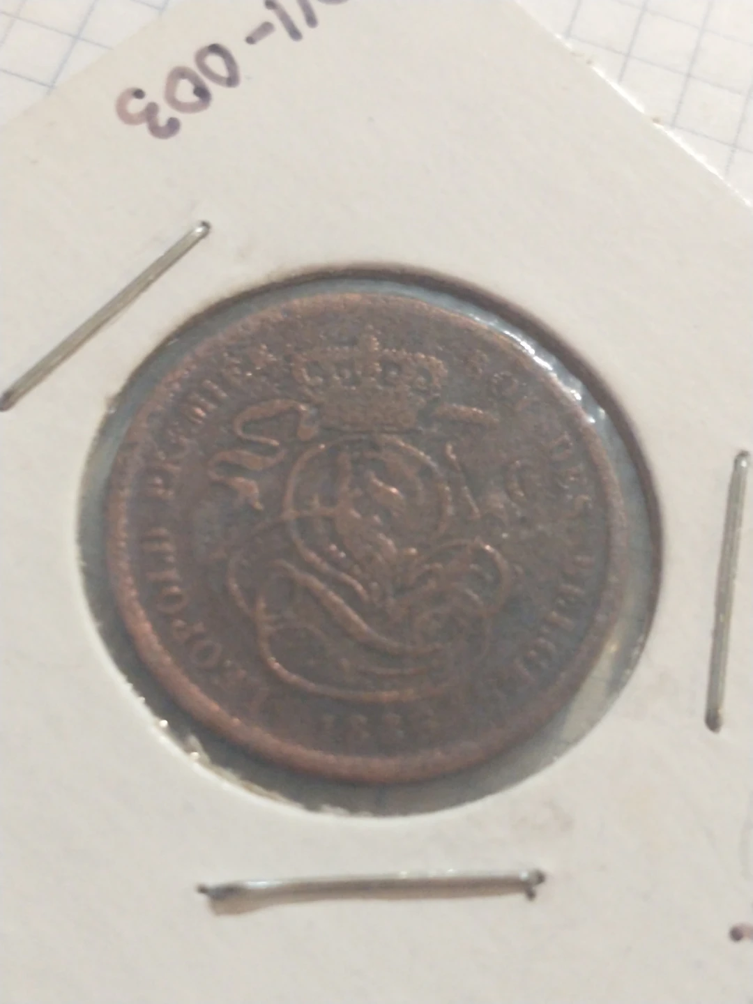 1836 Belgium 2 cents - photo 2