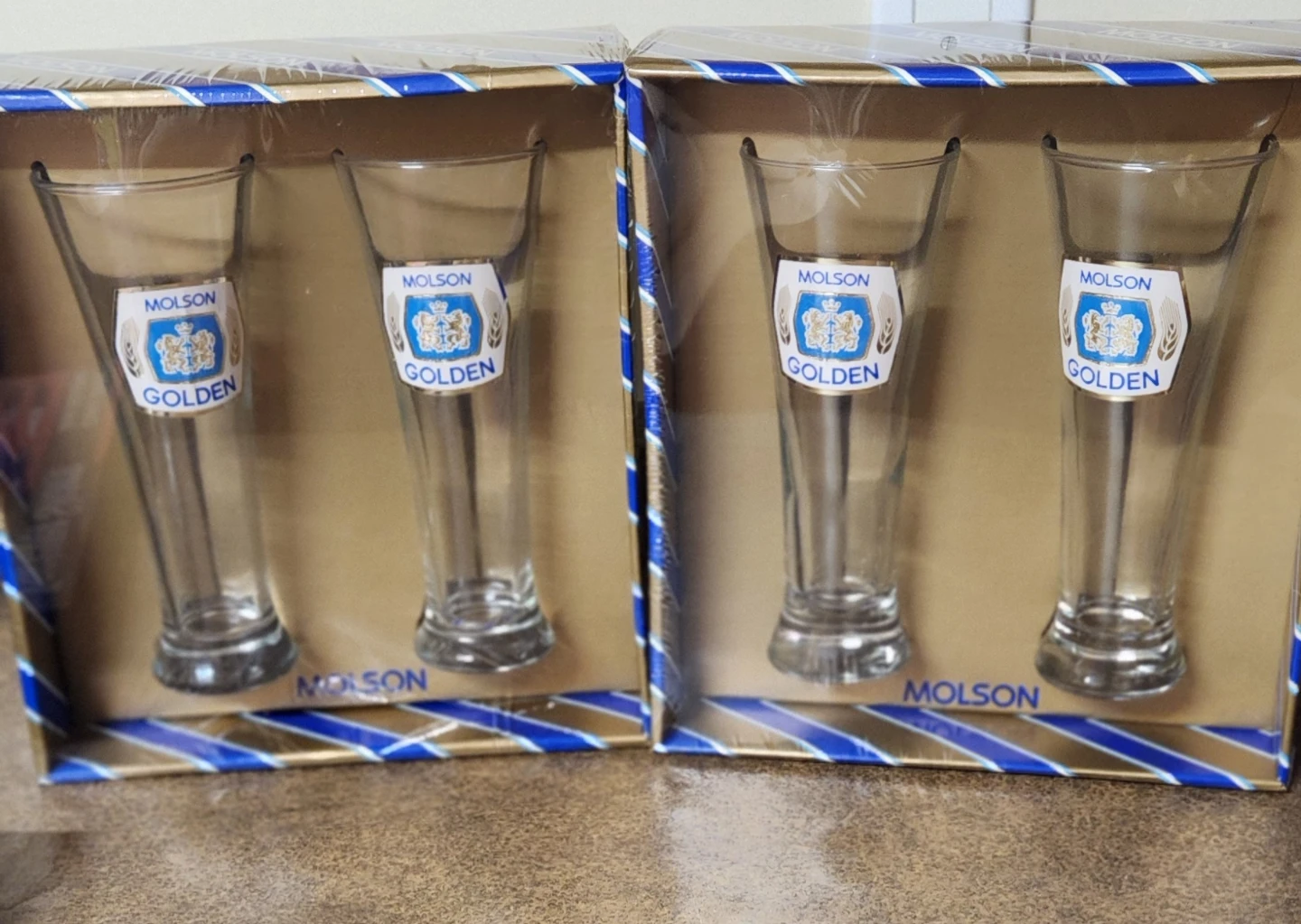 Molson Golden Beer Glasses - Set of 4