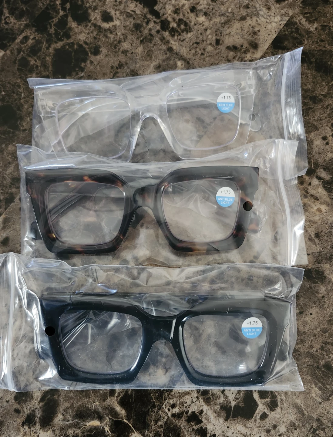 3 Pairs Anti Blue Light Reading Glasses +1.75