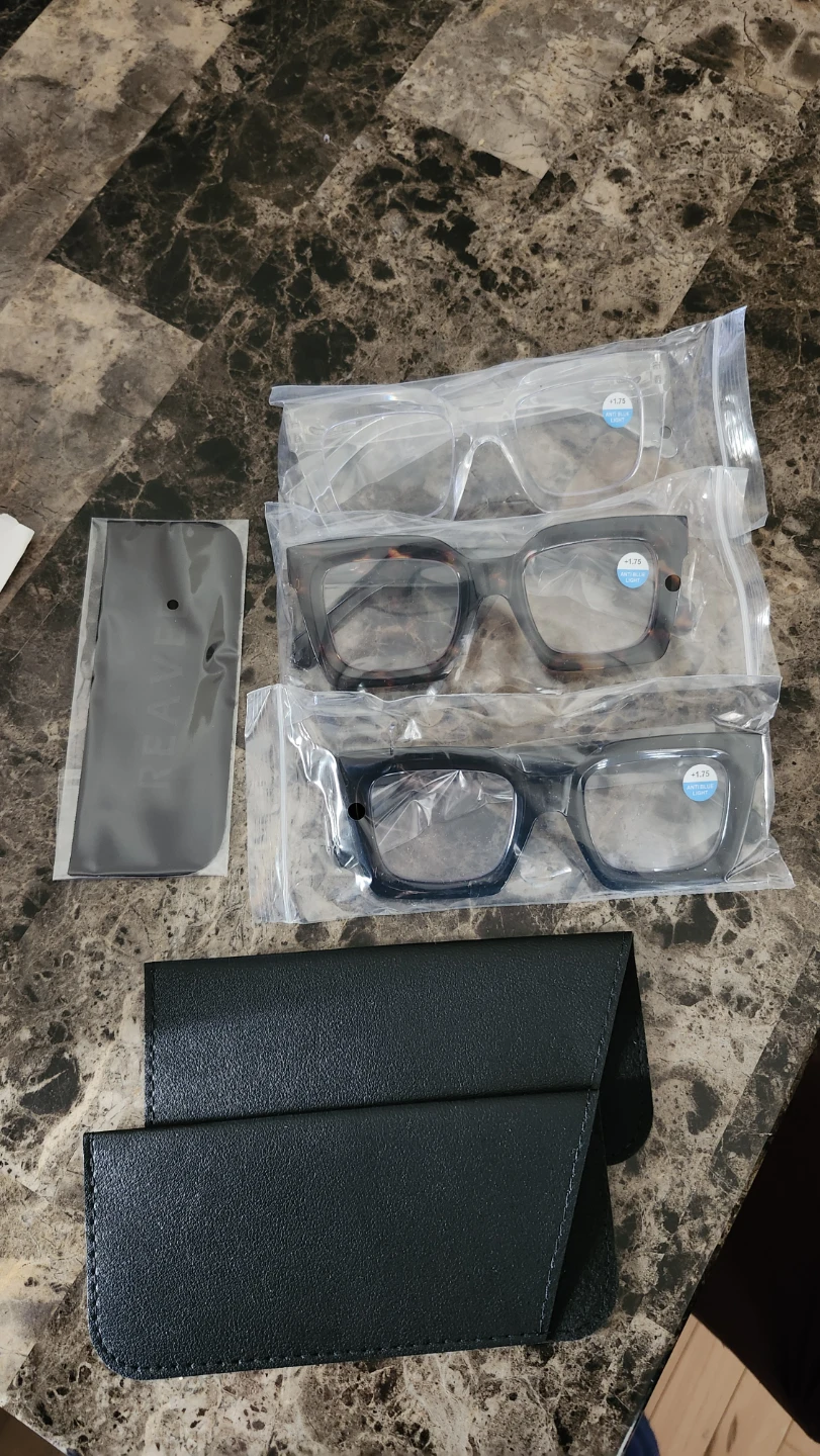 3 Pairs Anti Blue Light Reading Glasses +1.75 - photo 2
