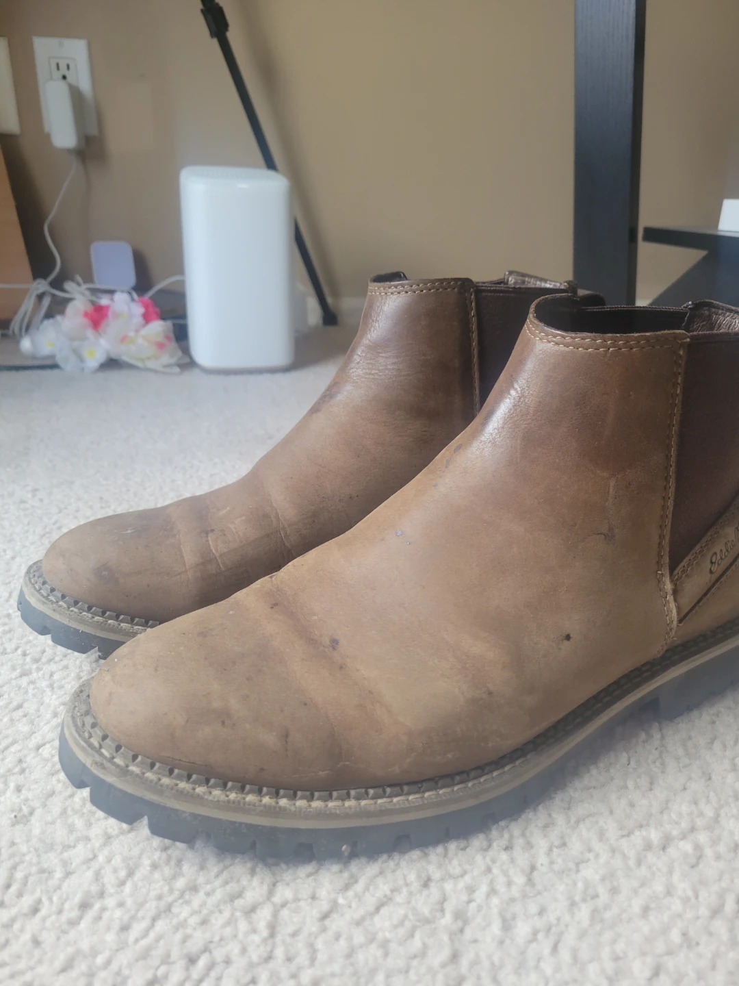 Eddie Bauer Brown Leather Chelsea Boots - Size 10.5
