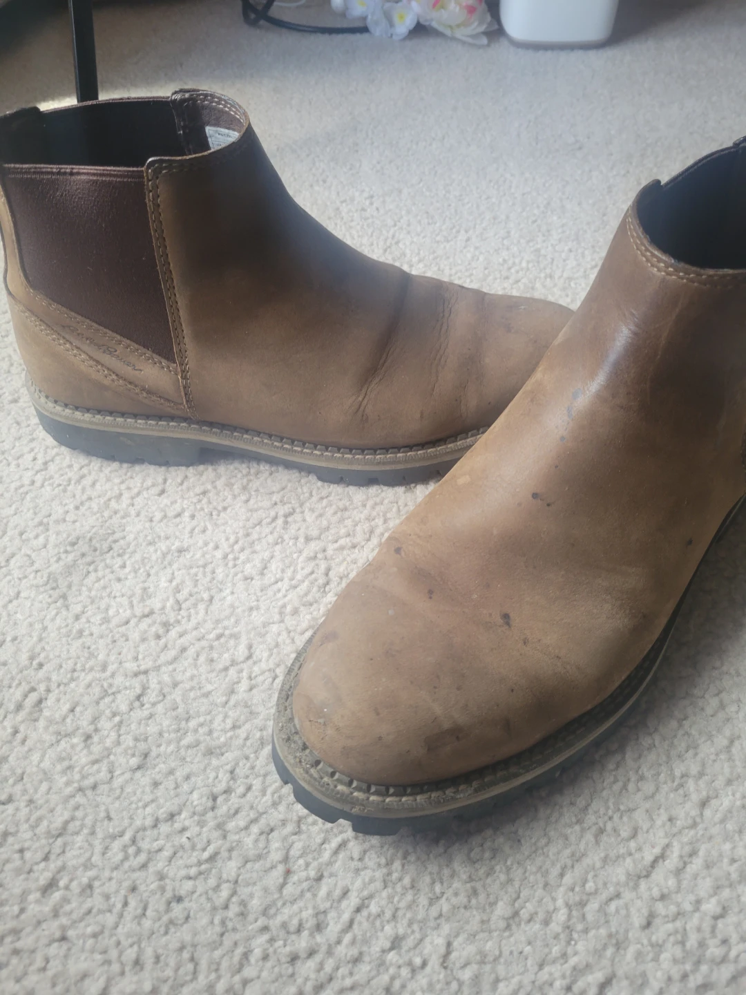 Eddie Bauer Brown Leather Chelsea Boots - Size 10.5 - photo 2