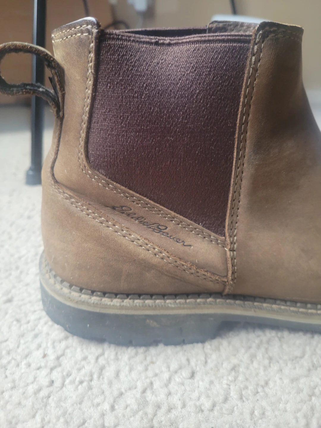 Eddie Bauer Brown Leather Chelsea Boots - Size 10.5 - photo 3