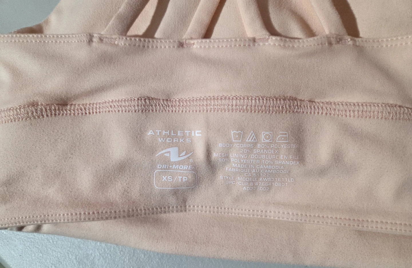 Athletic Works Women's Pink Sports Bra - photo 3