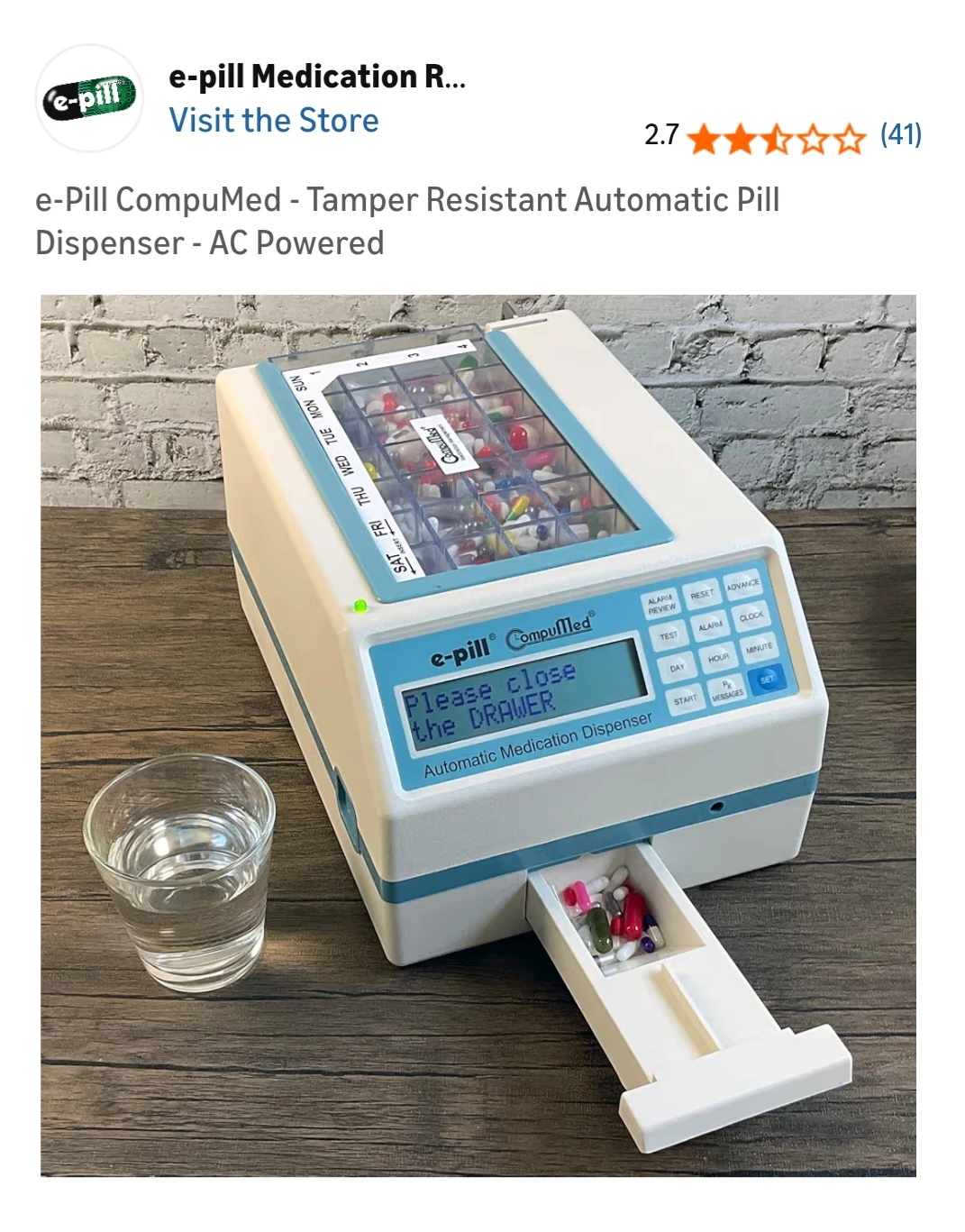 e-Pill CompuMed Automatic Tamper-Resistant Pill Dispenser - photo 4