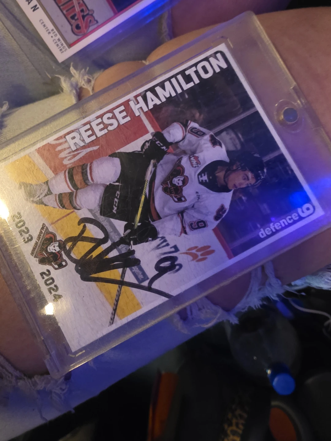 Reese Hamilton Signed Hockey Card 2023-2024