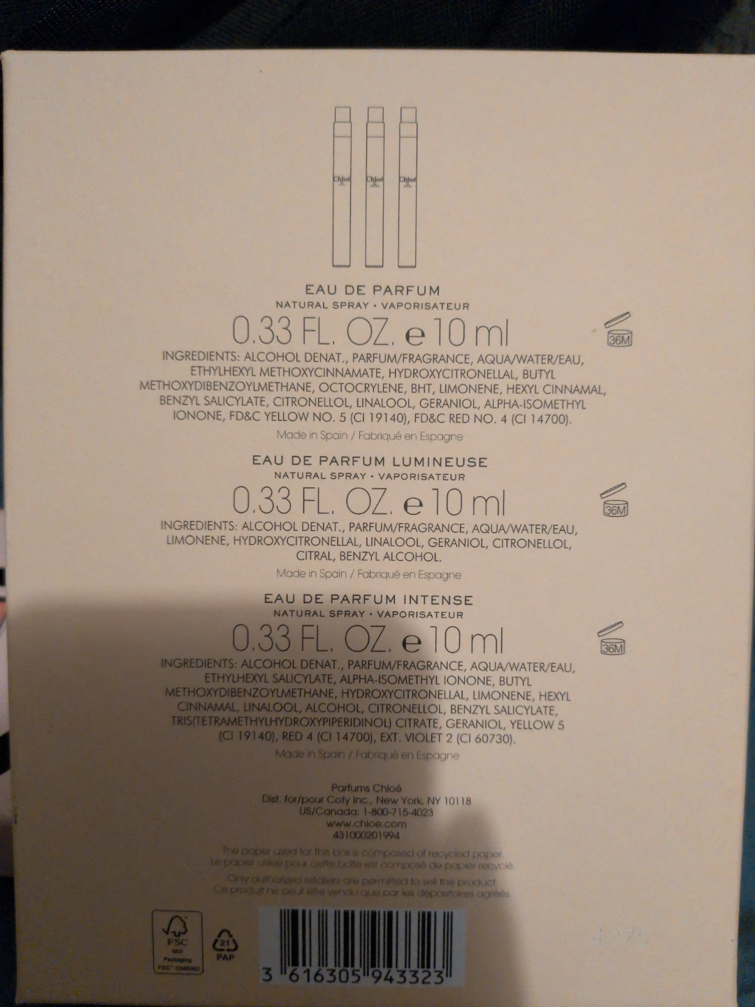 Chloé Eau de Parfum 3 Piece Travel Spray Set - photo 2