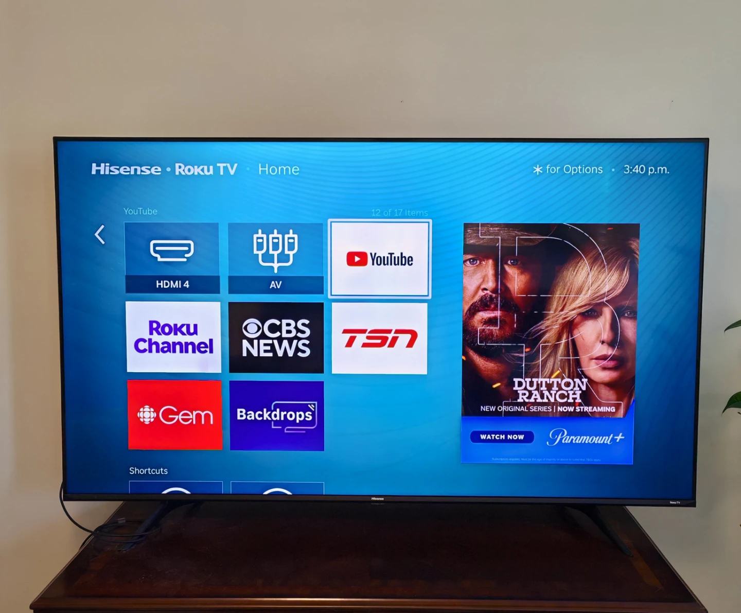 Hisense 65" U6GR Series 4K Roku TV