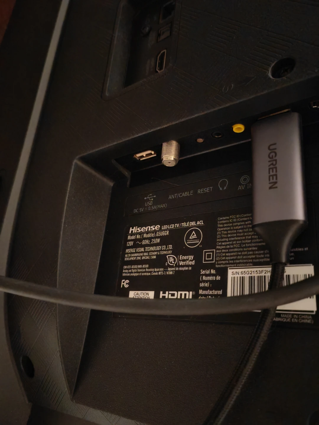 Hisense 65" U6GR Series 4K Roku TV - photo 4