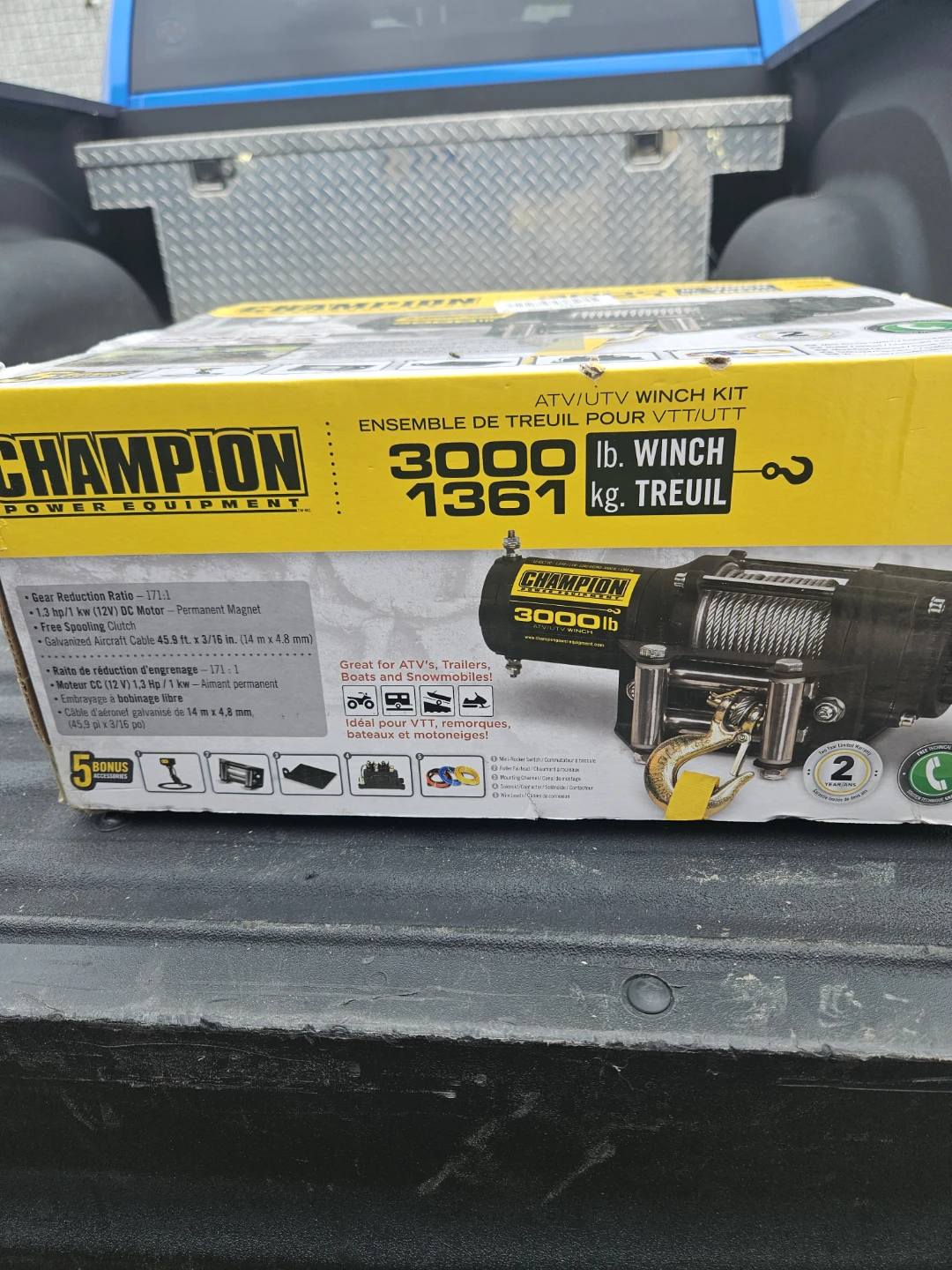 Champion 3000 lb. ATV/UTV Winch Kit - photo 2