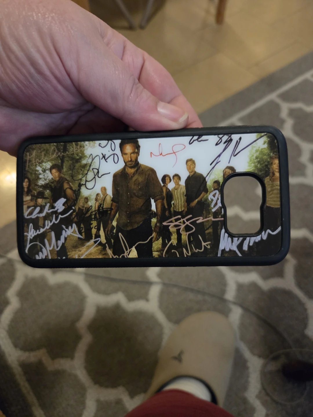 Samsung galaxy s6 or s7 The Walking Dead Autographed Phone Case