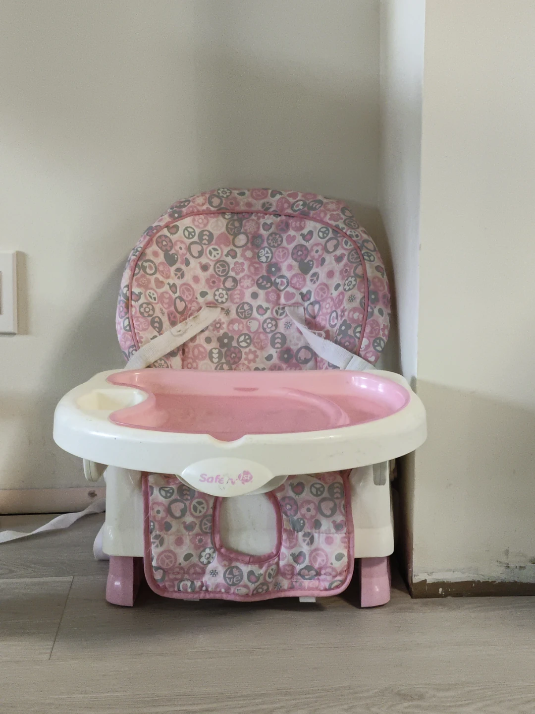 Safety 1st High Chair Booster Seat Pink Floral