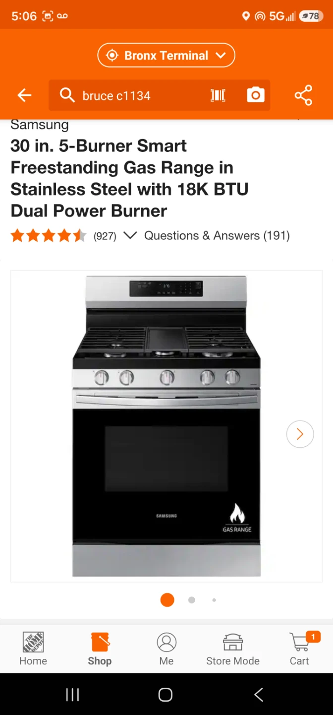 New Samsung 30in SS gas stove FREE DELIVERY INSTALL WARRANTY - photo 2