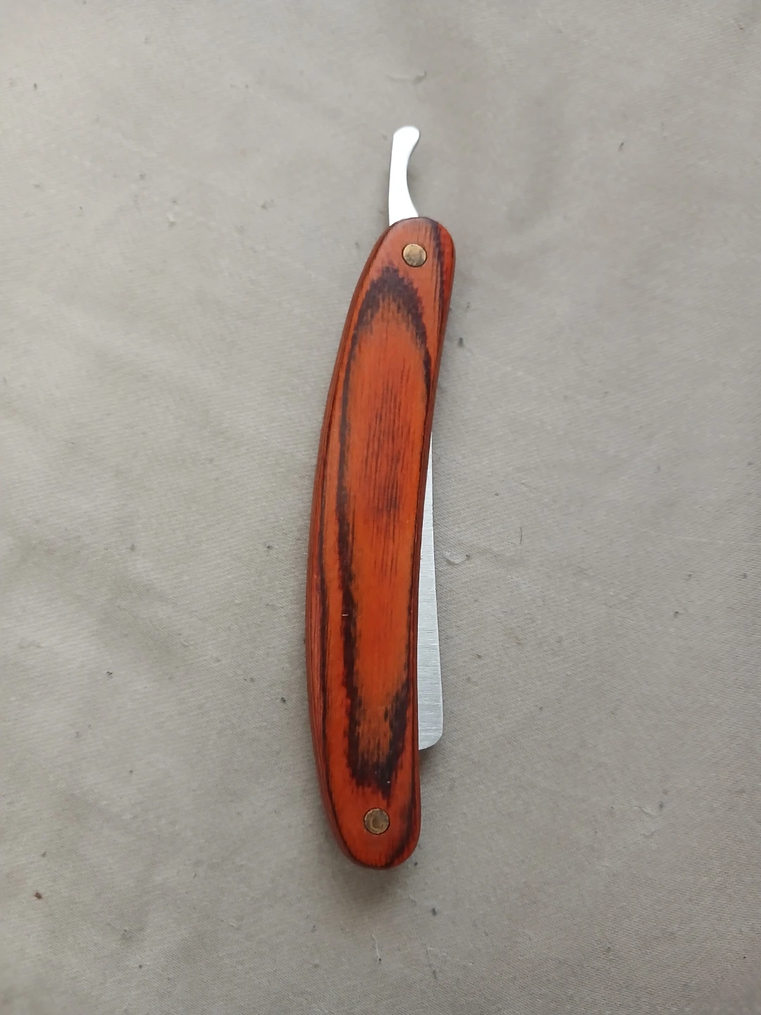 Straight Razor With Wooden Handle & Stainless Steel Blade - photo 3