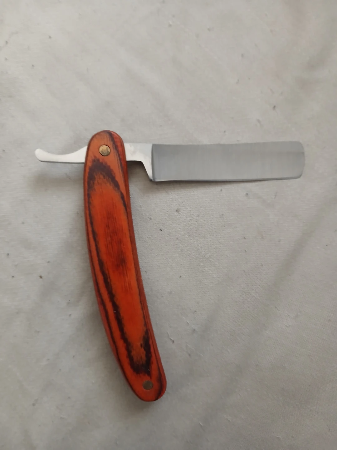 Straight Razor With Wooden Handle & Stainless Steel Blade - photo 4