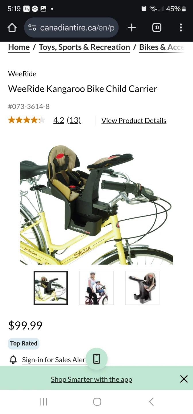 Weeride kangaroo bike child carrier - photo 2