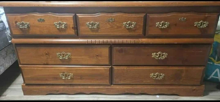 Wooden Dresser with 8 Drawers - photo 2