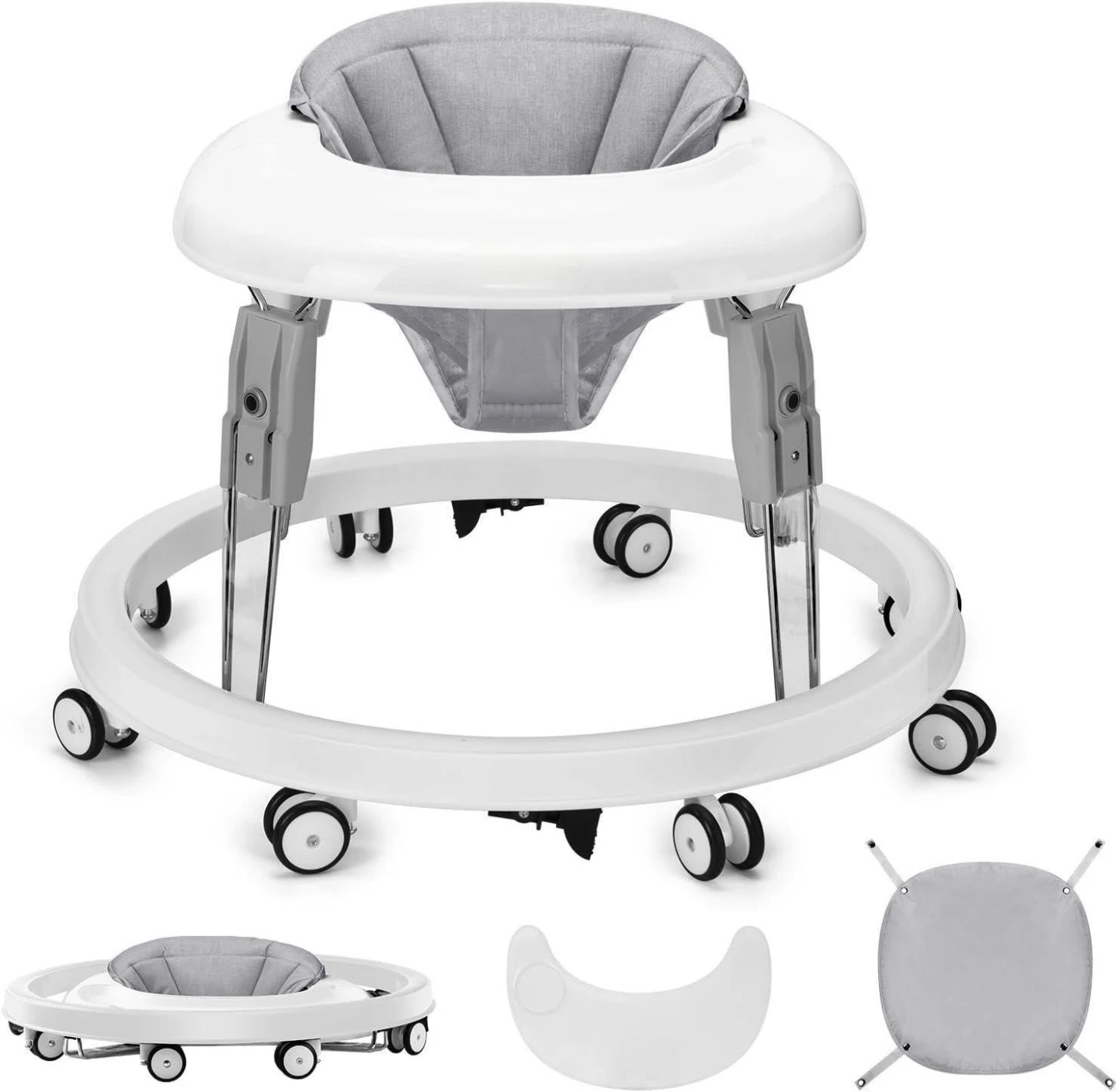 Baby Walker with Adjustable Height and Brakes