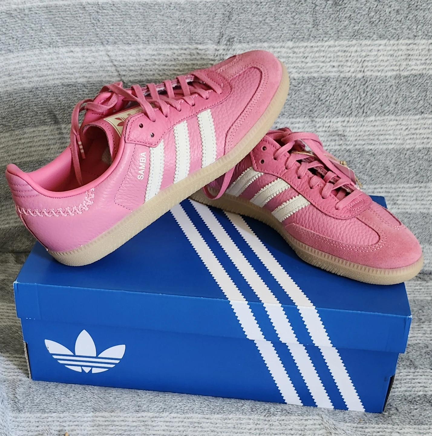 Adidas Samba OG J Pink  Shoes Size 7 - photo 2