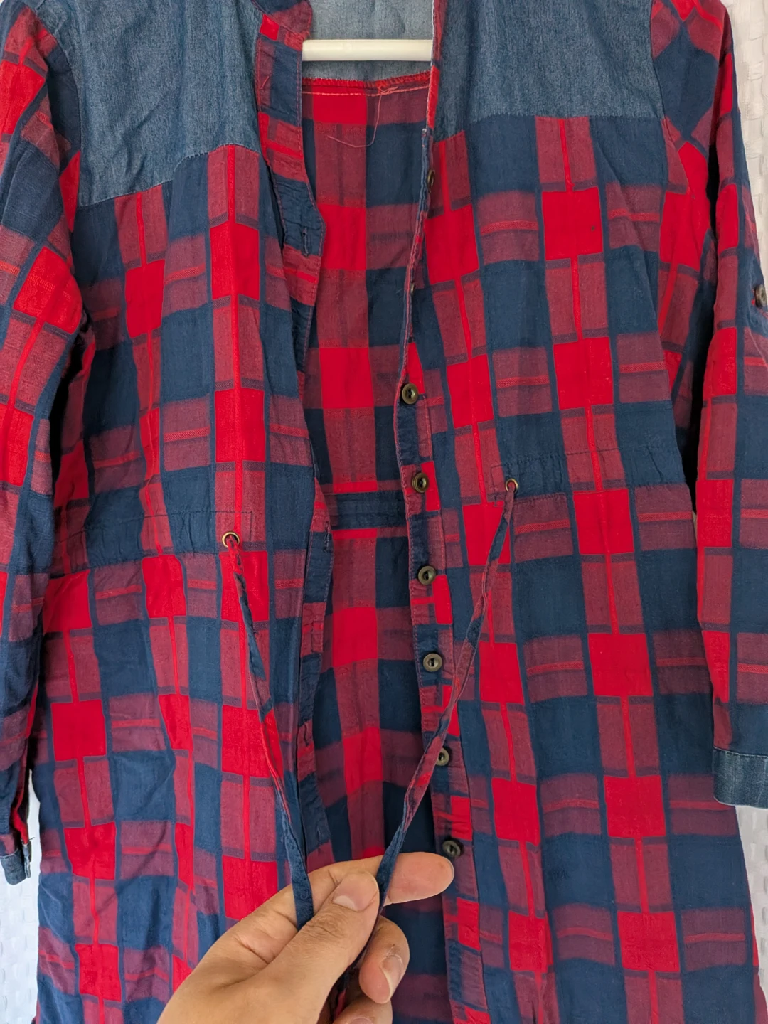 Women's Plaid Tunic Shirt - photo 3