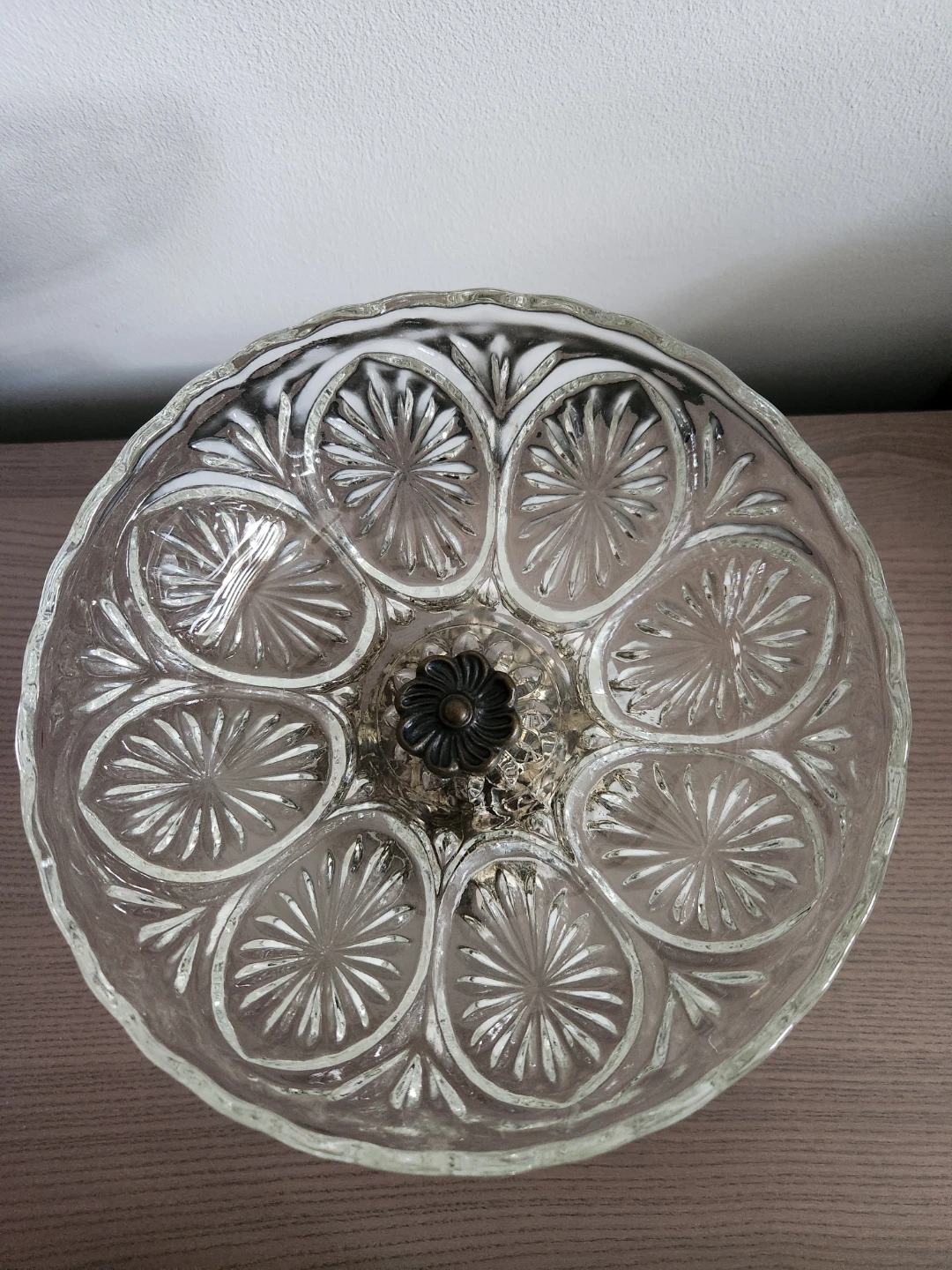 Crystal compote bowl with decorative stand - photo 2