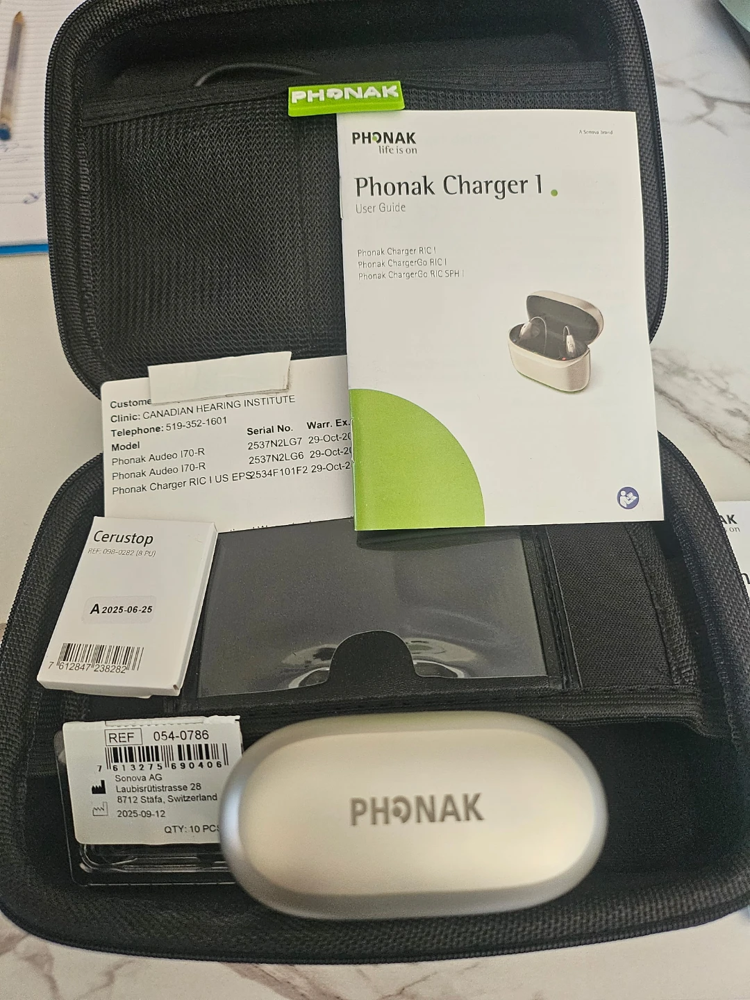 Phonak 170-R Charger complete set hearing aid - photo 2