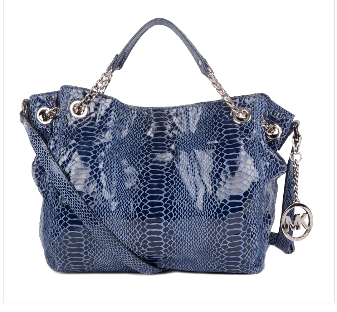 Michael Kors Blue Snakeskin Handbag - photo 2