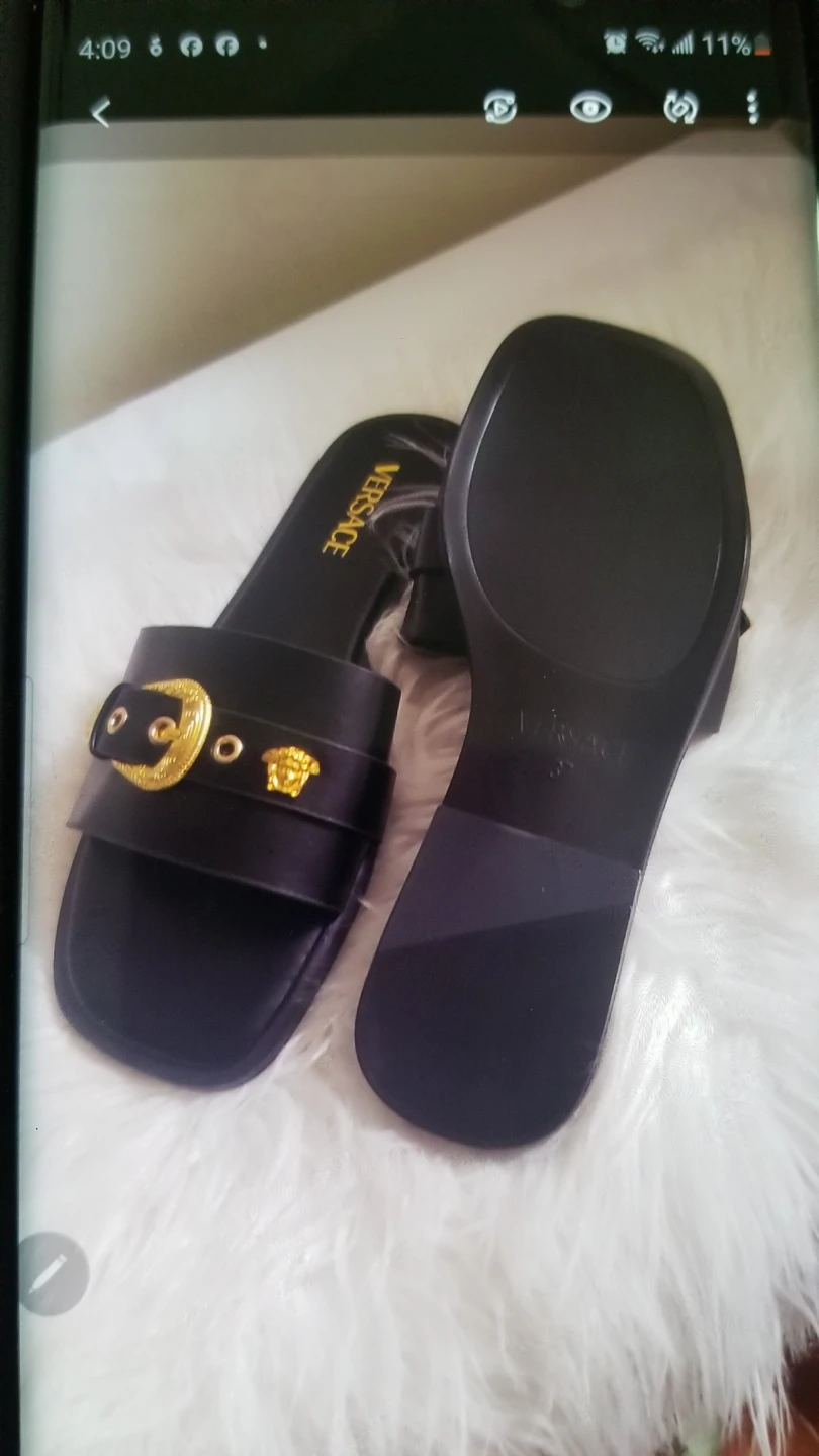 Brand new Versace Summer Flat Sandals   37