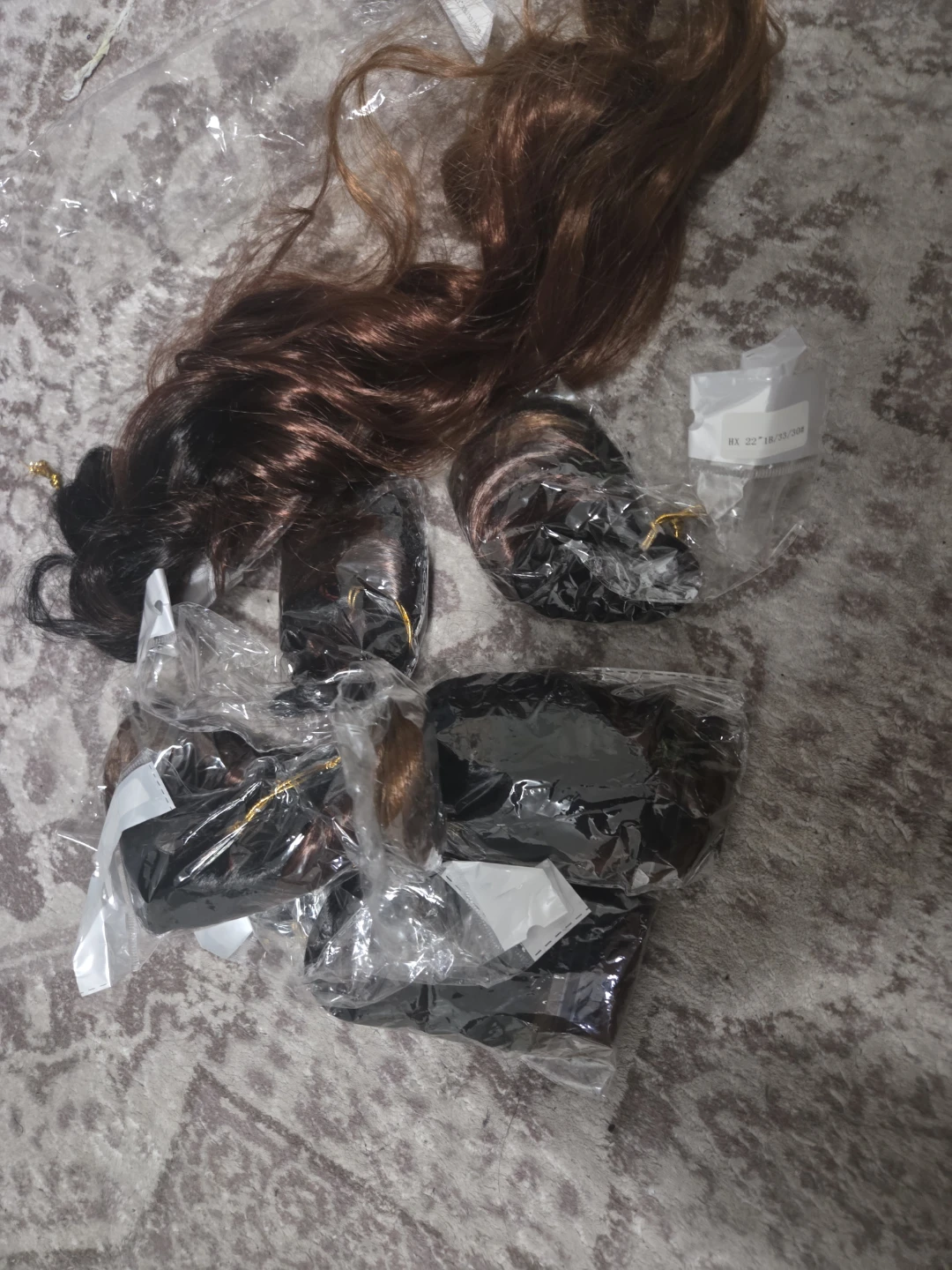 Brown Ombre Clip-In Hair Extensions