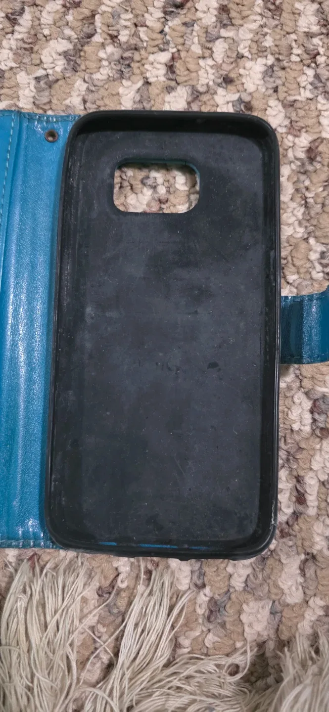 Teal Faux Leather Wallet Phone Case - photo 4