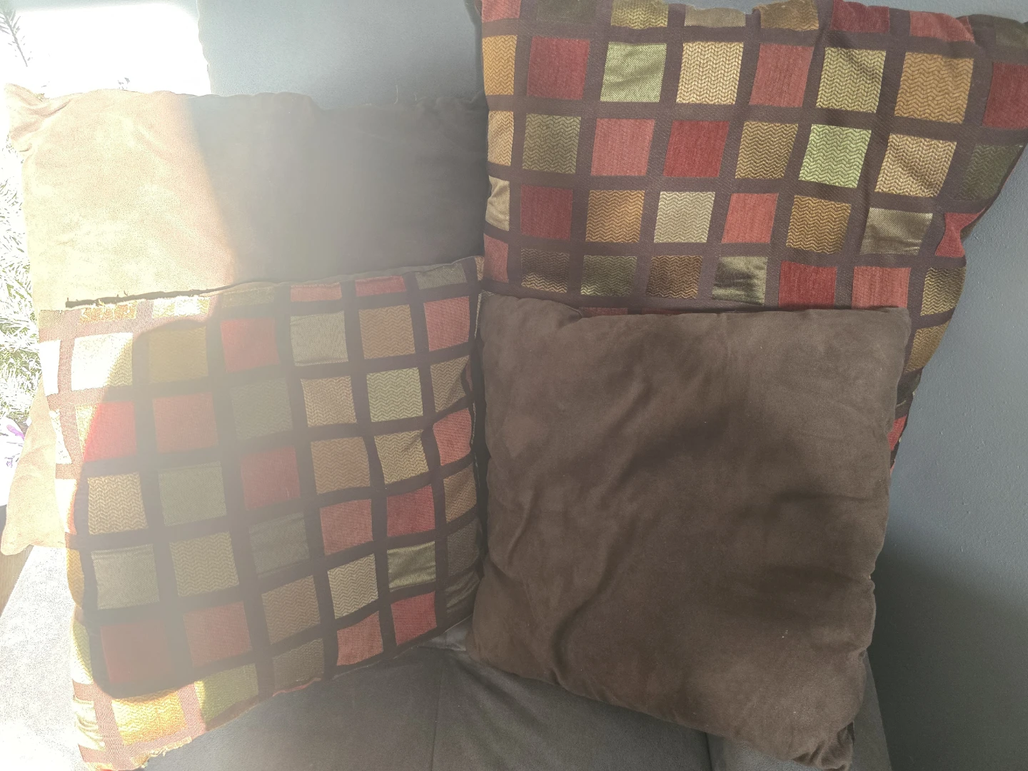 Throw Pillow Set - Decorative Square Pattern - photo 2