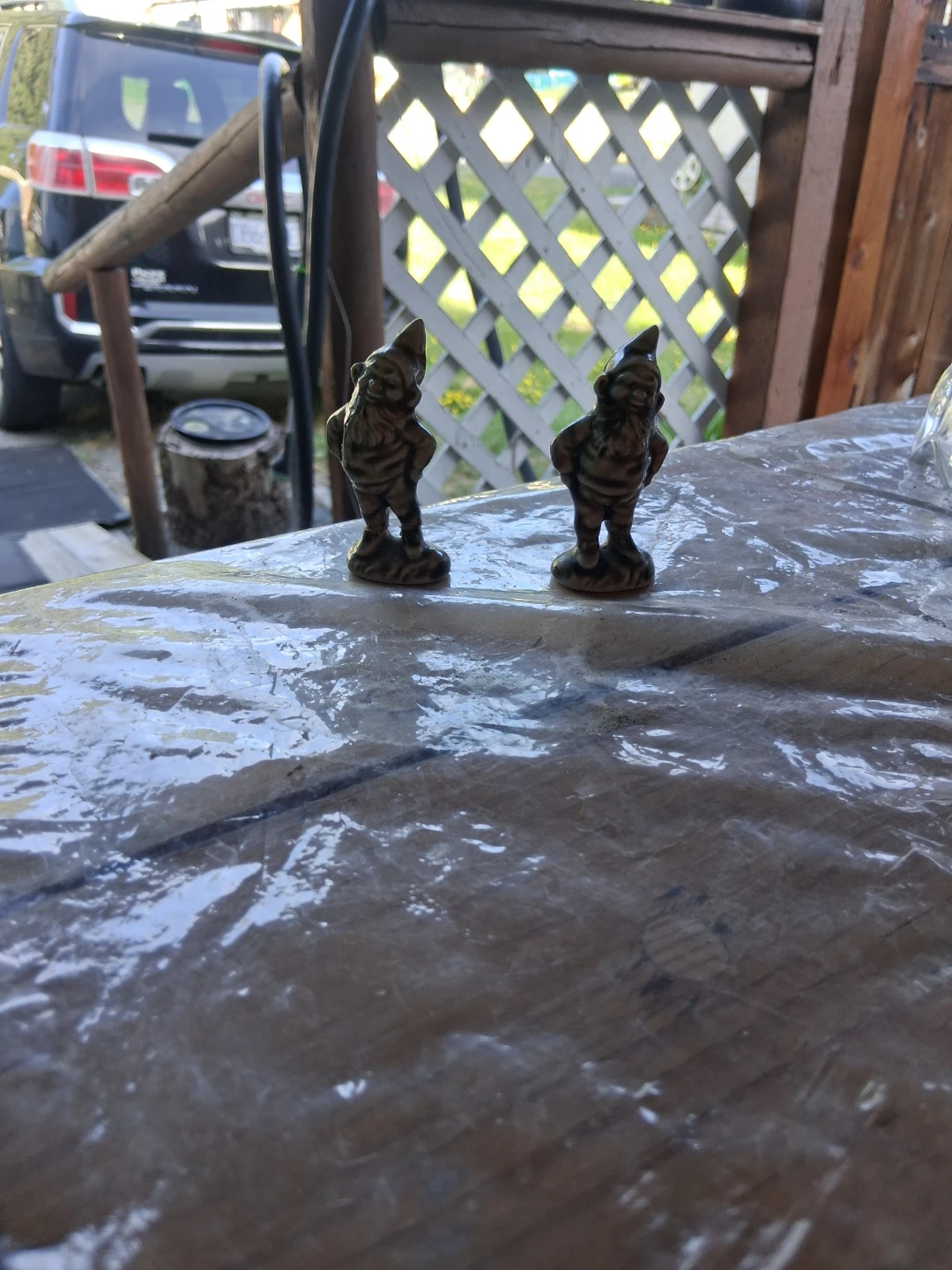 Two Ceramic Garden Gnomes - photo 2