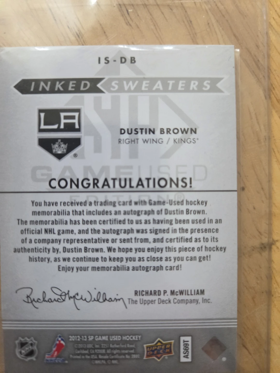 Dustin Brown "Inked Sweaters" - photo 2