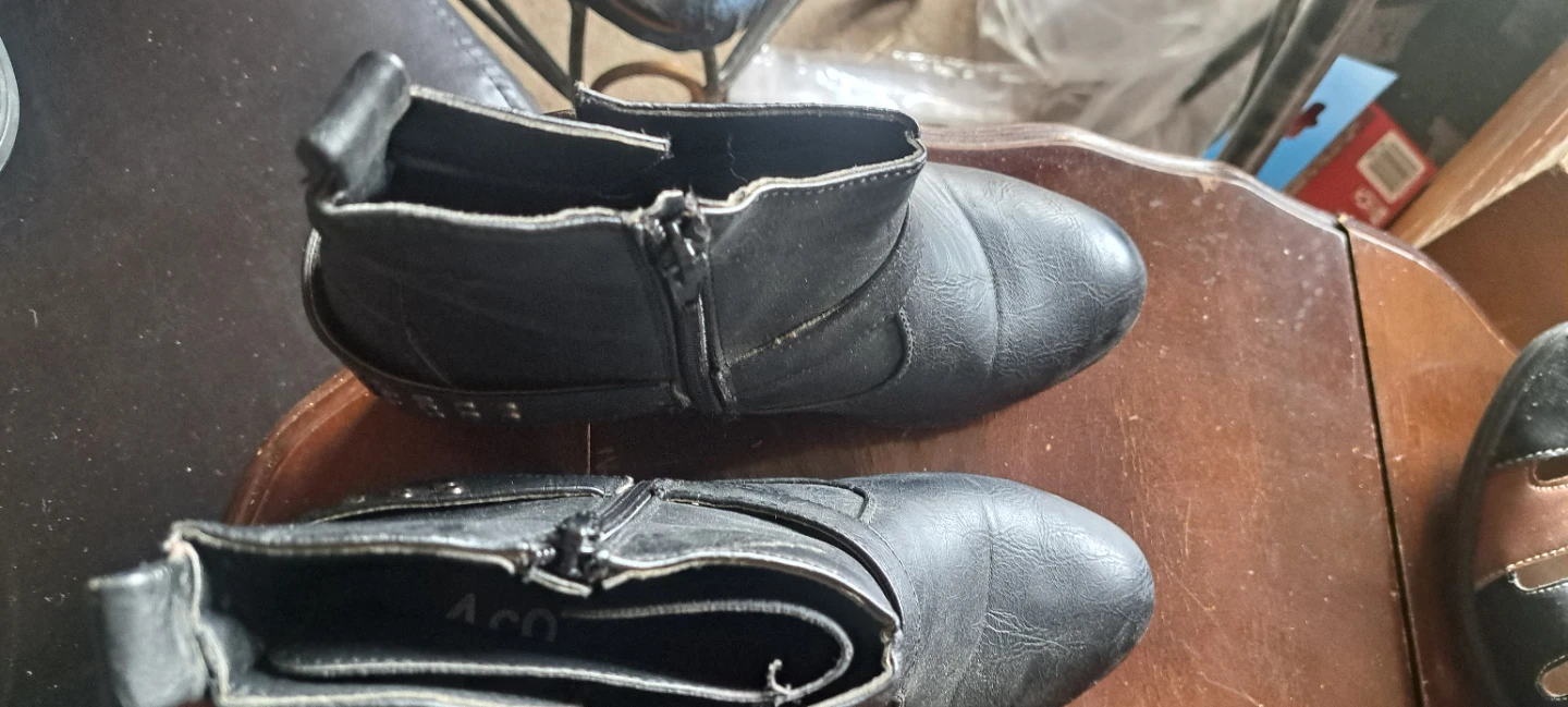 Black Ankle Boots size 6 - photo 2