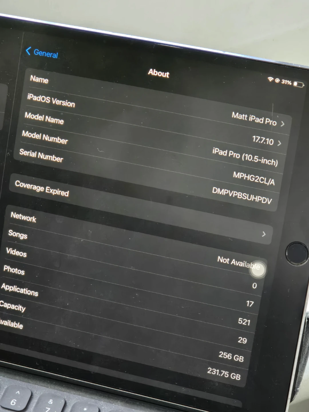 iPad Pro 10.5" WiFi + LTE 256GB + Accessories