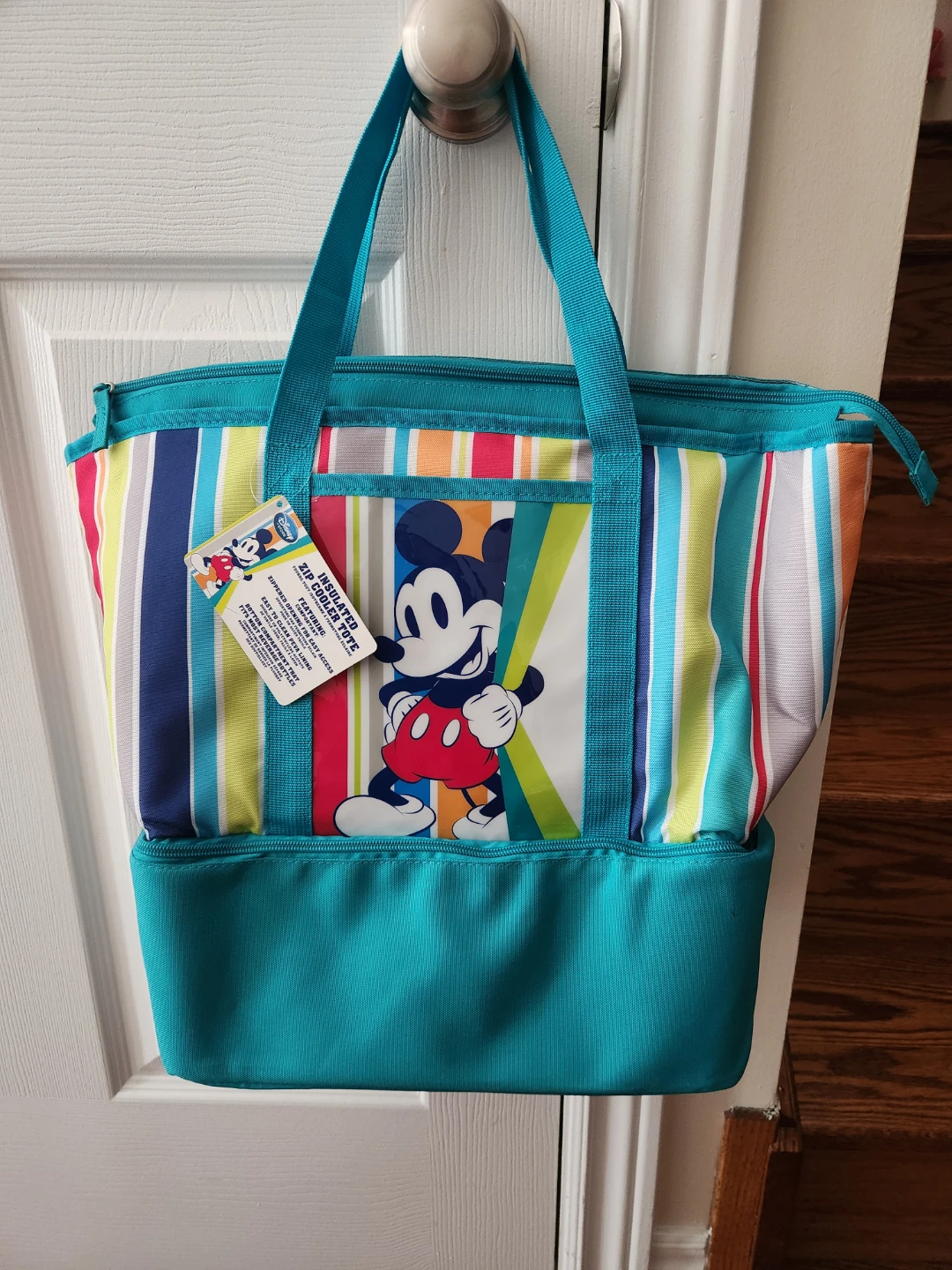 Disney Mickey Mouse Insulated Zip Cooler Tote Bag