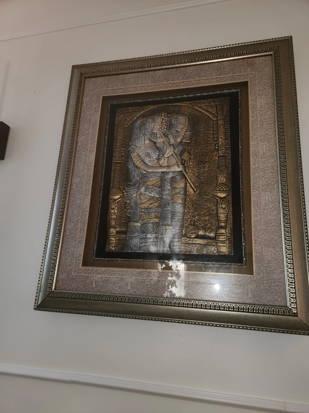 Framed Egyptian Relief Wall Art