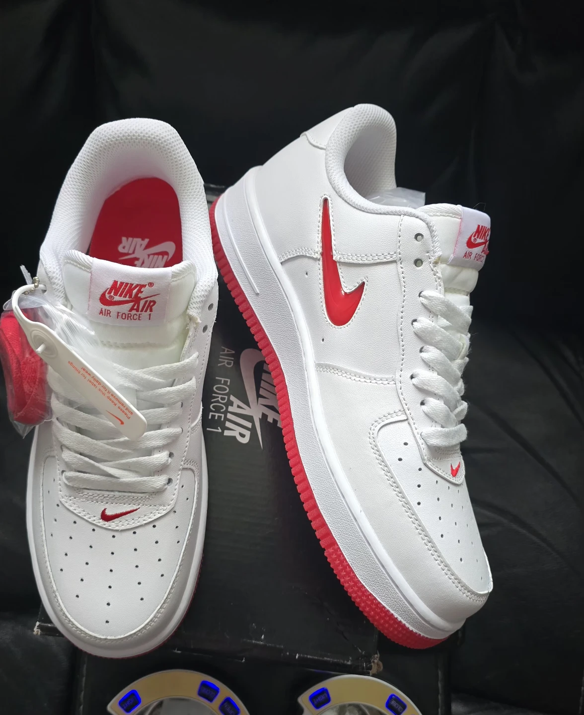 Brand new Nike Air Force 1 07 Low White Red sale - photo 3
