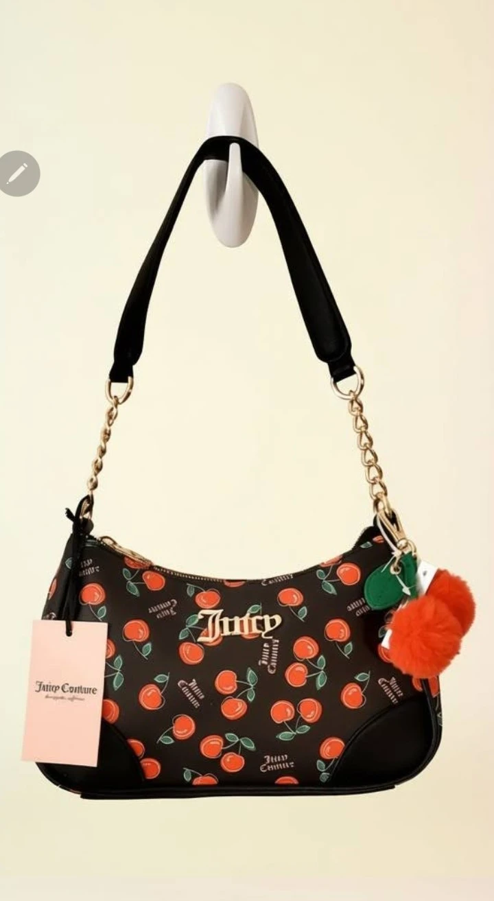 Juicy Couture Cherry Print Shoulder Bag