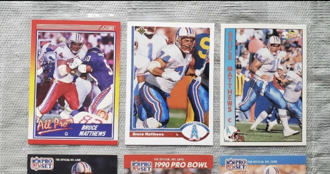 9 Card NFL HOF Bruce Matthews - photo 2