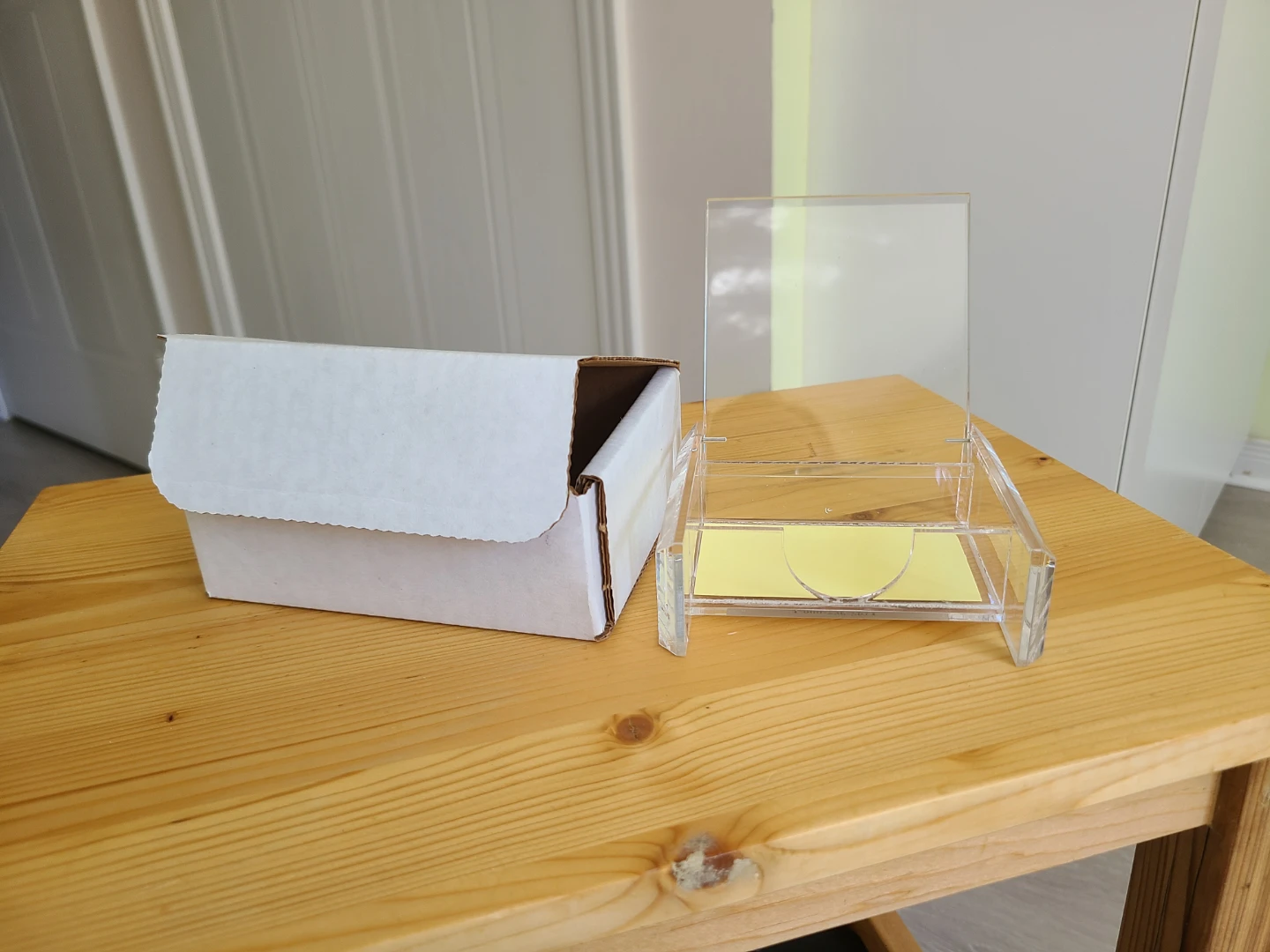 Clear Acrylic Card Display Stand with Box