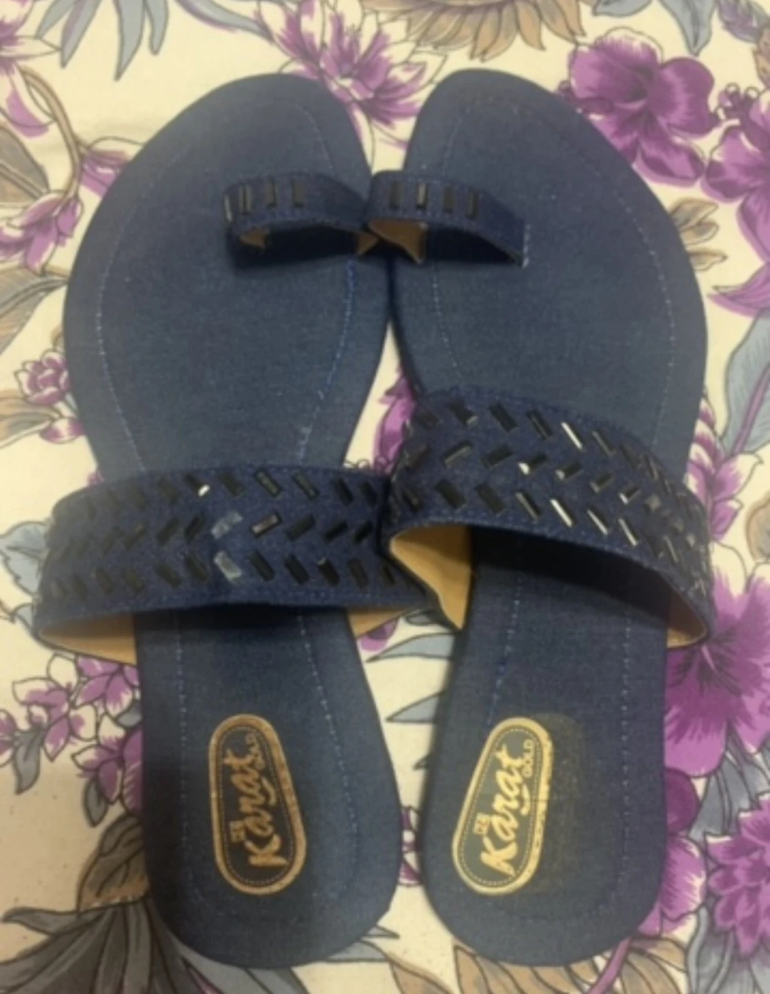 Black embellished flat sandals - photo 4